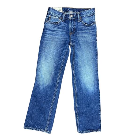 Abercrombie & Fitch Kids AF Classic Straight Jeans size 12 Blue Denim Pants - Picture 1 of 12